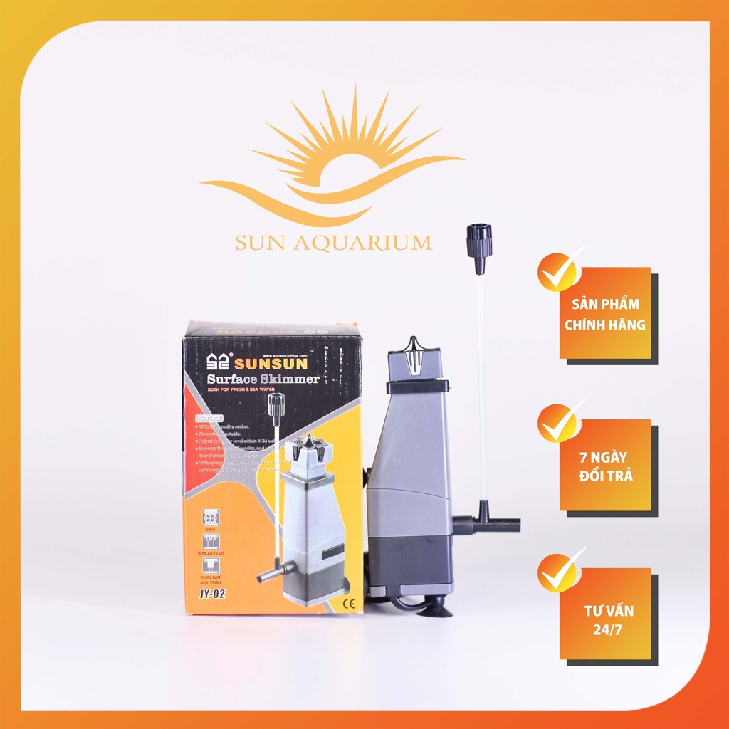 Lọc Váng Sunsun Jy03 Và Jy02 Cho Bể Thủy Sinh, Cá Cảnh - Sun Aquarium