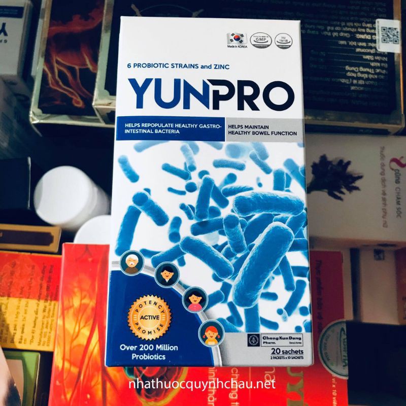 Yun Pro men vi sinh 6 chủng HÀN QUỐC
