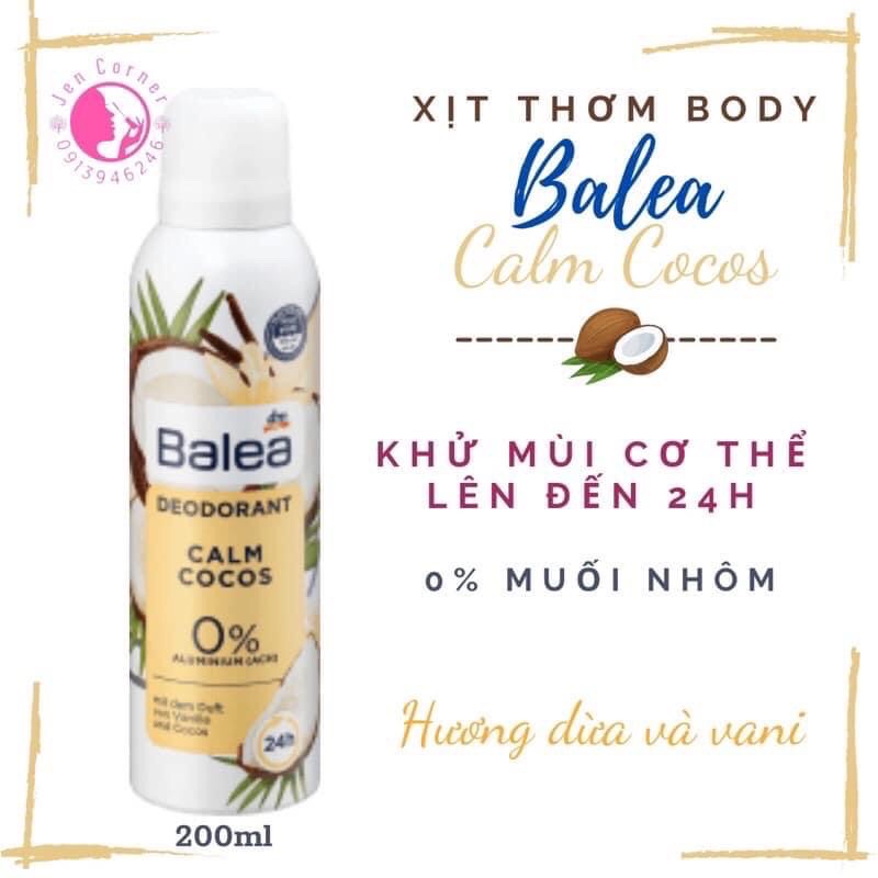 Xịt khử mùi, xịt thơm toàn thân Balea 200ml