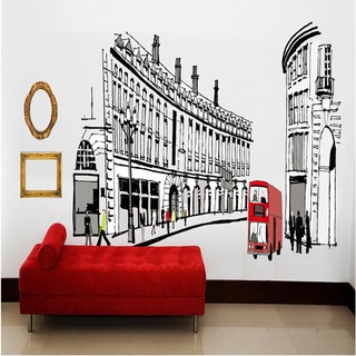Decal dán tường - Giấy dán tường - London ngày ấy - scenedecal - AY1911