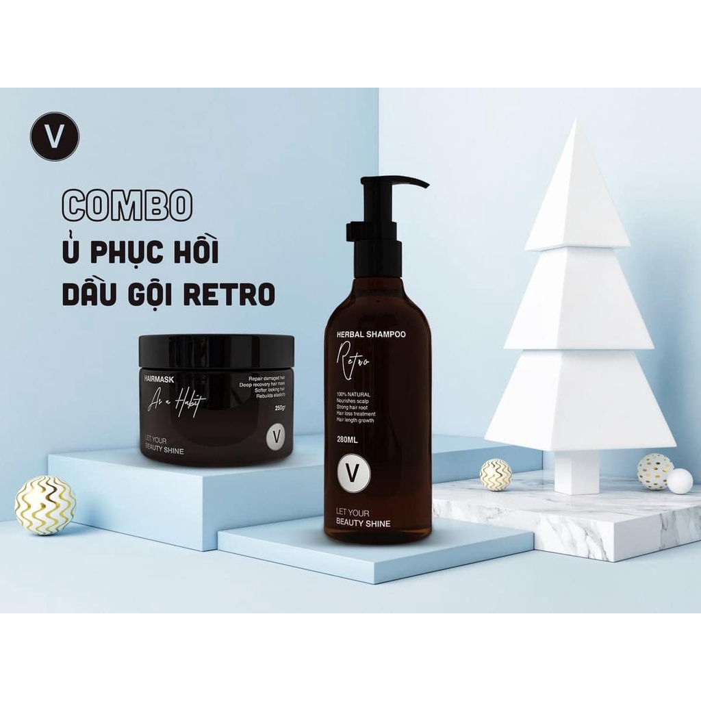 Combo Ngăn Rụng Tóc, Phục Hồi Hư Tổn, Tóc Bồng Bềnh, Mềm Mượt, COMBO 9 VyvyHaircare 530ml