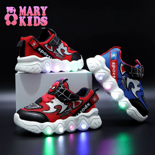 2022 Chàng trai và cô gái Giày hoạt hình phát sáng Giày thể thao nhẹ Giày thể thao LED