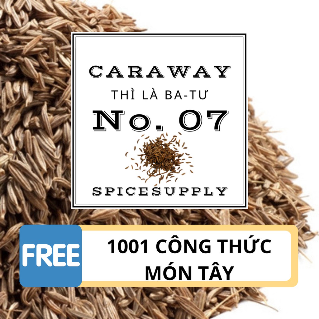 Caraway whole - Thì là Ba-Tư hạt hũ 70g nguyên làm bánh Sỉ Lẻ