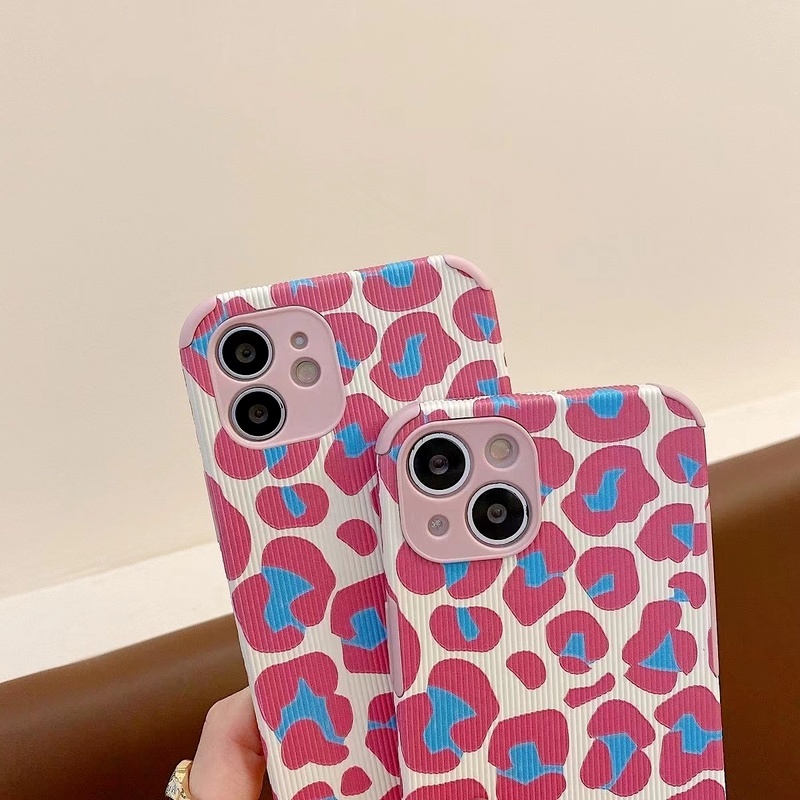 Ốp Điện Thoại Mềm Chống Sốc Họa Tiết Da Báo Thời Trang Cho iPhone 13 12 11Pro Max X XR XS Max 8 7 Plus