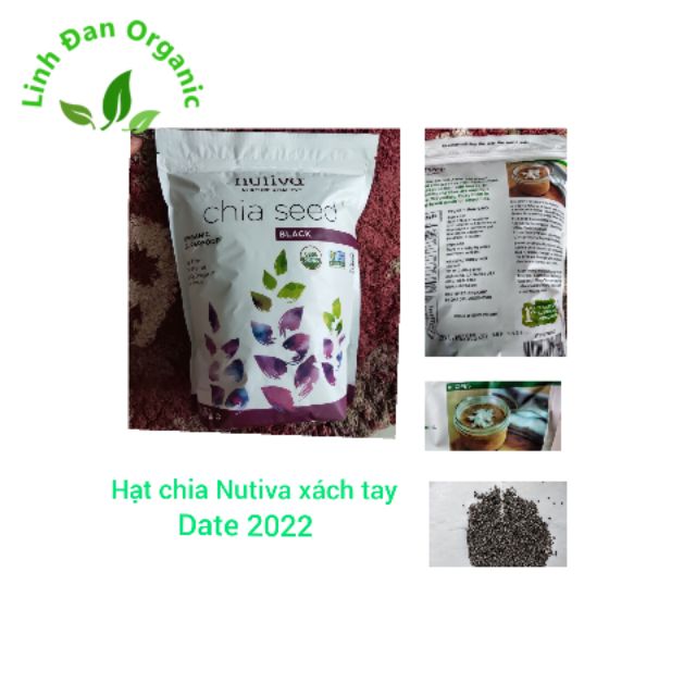 🌿 combo 3 gói Hạt Chia Mỹ Nutiva chính hãng date 2024