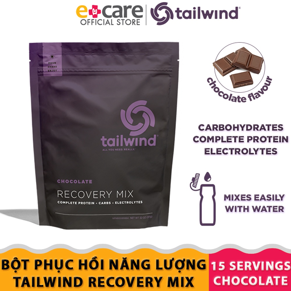 Bột năng lượng phục hồi Tailwind Rebuild Recovery Chocolate 911g