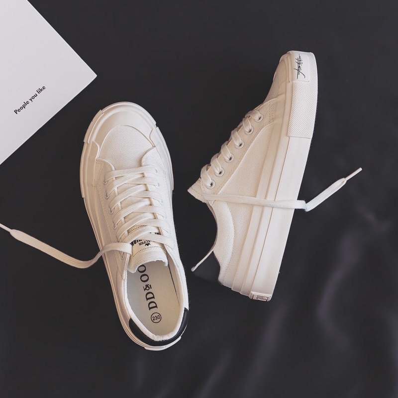 [sẵn-giao ngay]Giày thể thao nữ đế bánh mỳ, giày chữ kí cá tính hót hít 2022