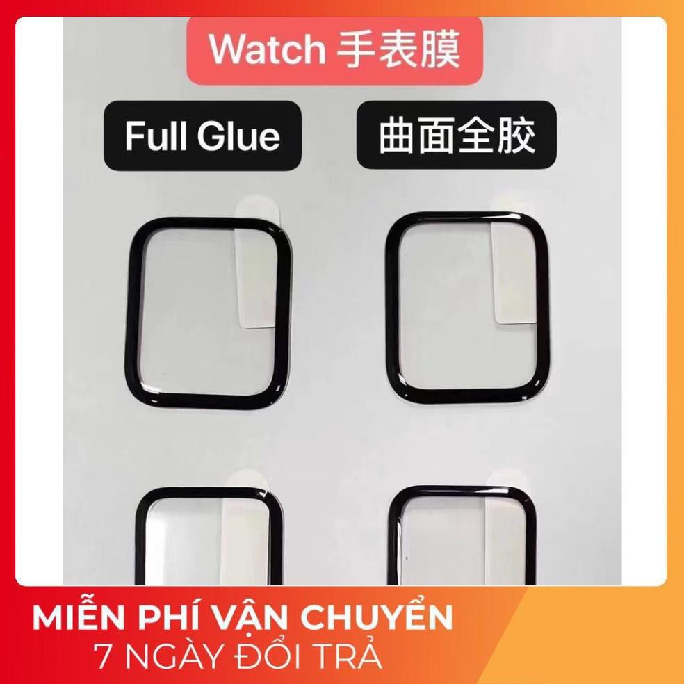 Kính Cường Lực  Apple Watch Nano Siêu Bền Full Màn Hình Series 1 / 2 / 3 / 4 / 5 / 6 Full Size 38 / 40 / 42 / 44MM