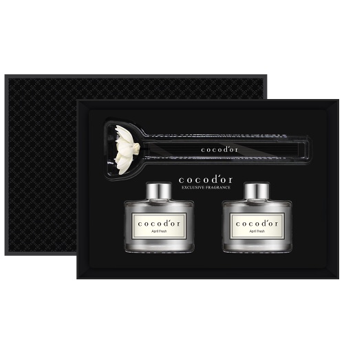 Bộ Gift Set 2 Lọ Tinh Dầu Tán Hương Thiết Kế Sang Chảnh Cocodor Diffuser 400ml