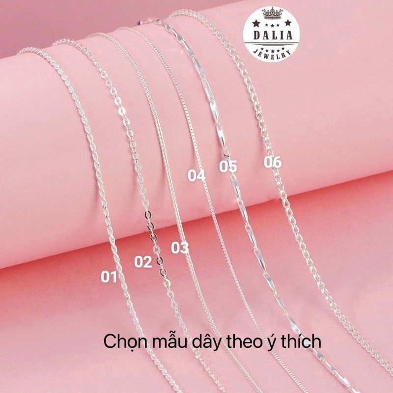 Dây chuyền thánh giá bạc nguyên chất  mẫu 01 DaLiA Jewelry vòng cổ bạc chữ thập đẹp cá tính bạc thật có ý nghĩa