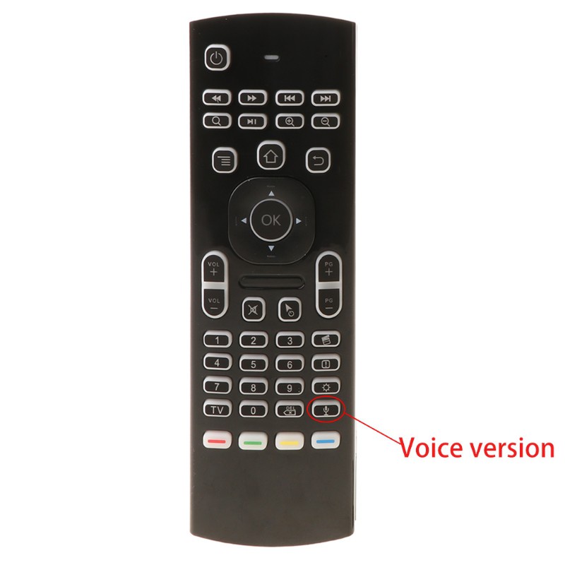 HSV MX3 MX3-L Backlit Air Mouse Universal Smart Voice Remote Control 2.4G RF Wireles