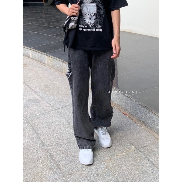 QUẦN JEANS RÁCH 5975 MÀU XANH VÀ ĐEN PHONG CÁCH CÁ TÍNH