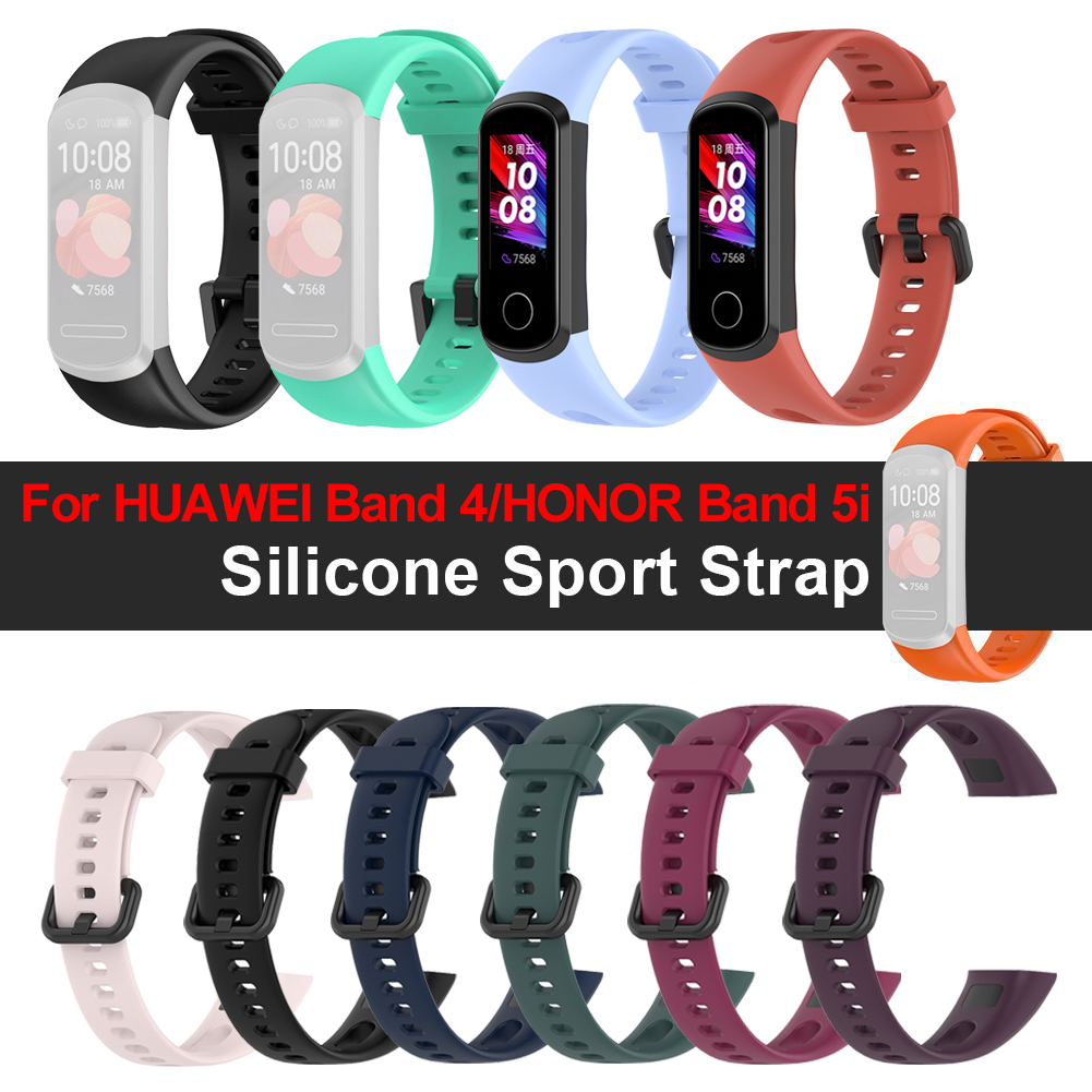 Dây Đeo Silicon Mềm Cho Đồng Hồ Thông Minh Huawei Band 4 / Honor Band 5i