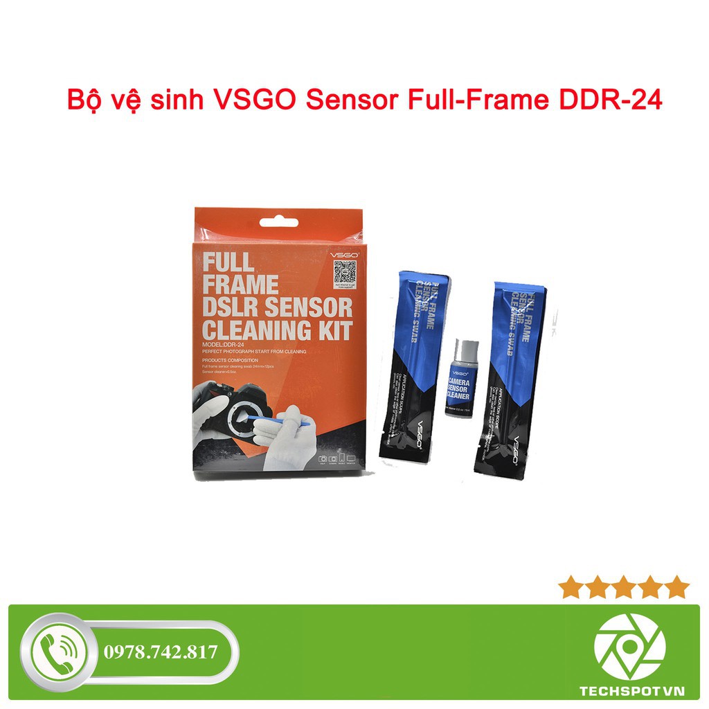 Bộ vệ sinh sensor Full-frame VSGO DDR-24