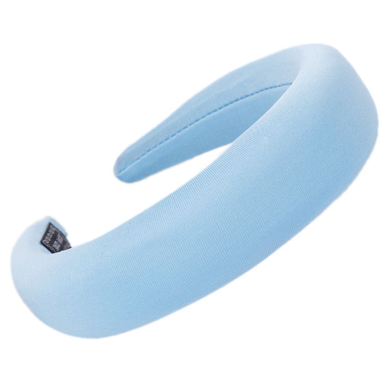 Flgo Băng Đô Cài Tóc Bằng Xốp Phối Nhung Màu Sắc Ngọt Ngào Phong Cách Cổ Điển Thời