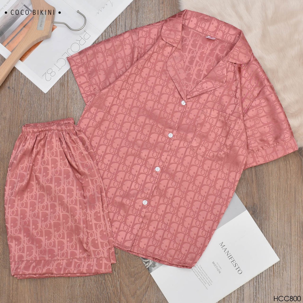 𝑪𝑶𝑪𝑶 𝑩𝑰𝑲𝑰𝑵𝑰 Bộ Đồ Ngủ - Đồ Mặc Nhà Lụa Gấm ( HCC800 ) | BigBuy360 - bigbuy360.vn