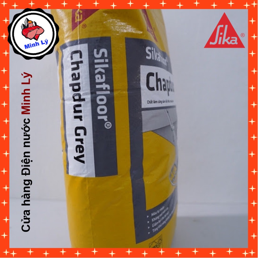 Bao 25kg Sika Bột Rắc Khô Tăng Cứng Bề Mặt Bê Tông Sikafloor Chapdur Grey