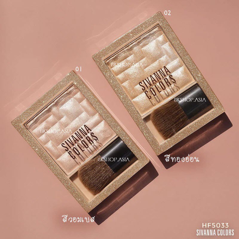 [ Auth Thái ] Phấn Bắt Sáng Sivanna Colors Highlighting Powder HF5033