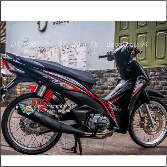 Tem rời Wave RSX đỏ đen (H) -1