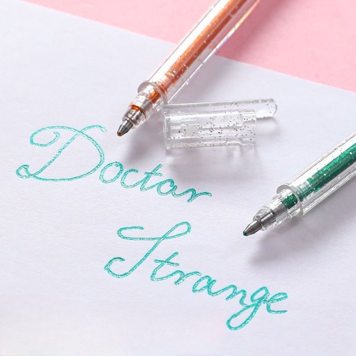 Bút nhũ kim tuyến bắt sáng viết thiệp 8 màu đáng yêu MS: B126