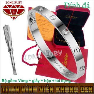 VÒNG TAY CATIER TITAN MÀU TRẮNG VÀNG HỒNG | LẮC TAY CARTIER