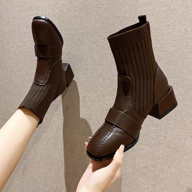 Boots cổ ngắn len giữ form hot 2021(order) | BigBuy360 - bigbuy360.vn