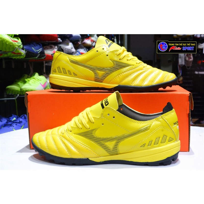 Giày đá bóng Mizuno MORELIA TF - vàng đen(size39-45)