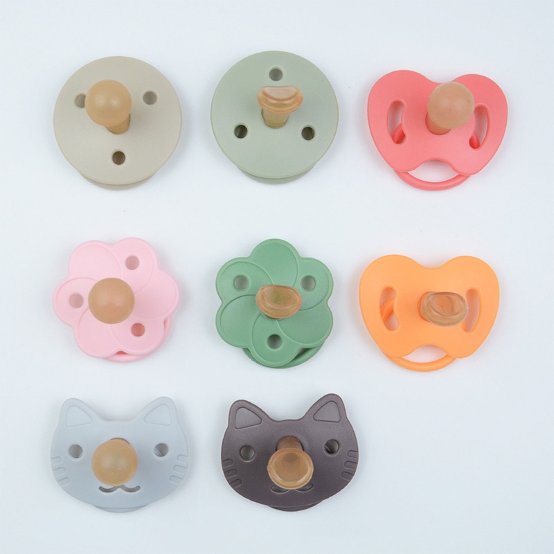 Núm Ti Giả Hình Trái Táo Bằng Silicon Mềm Cho Bé Sơ Sinh