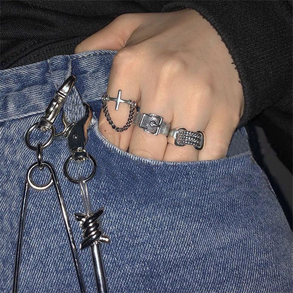 Nhẫn Đeo Ngón Tay Thời Trang Phong Cách Gothic Cổ Điển