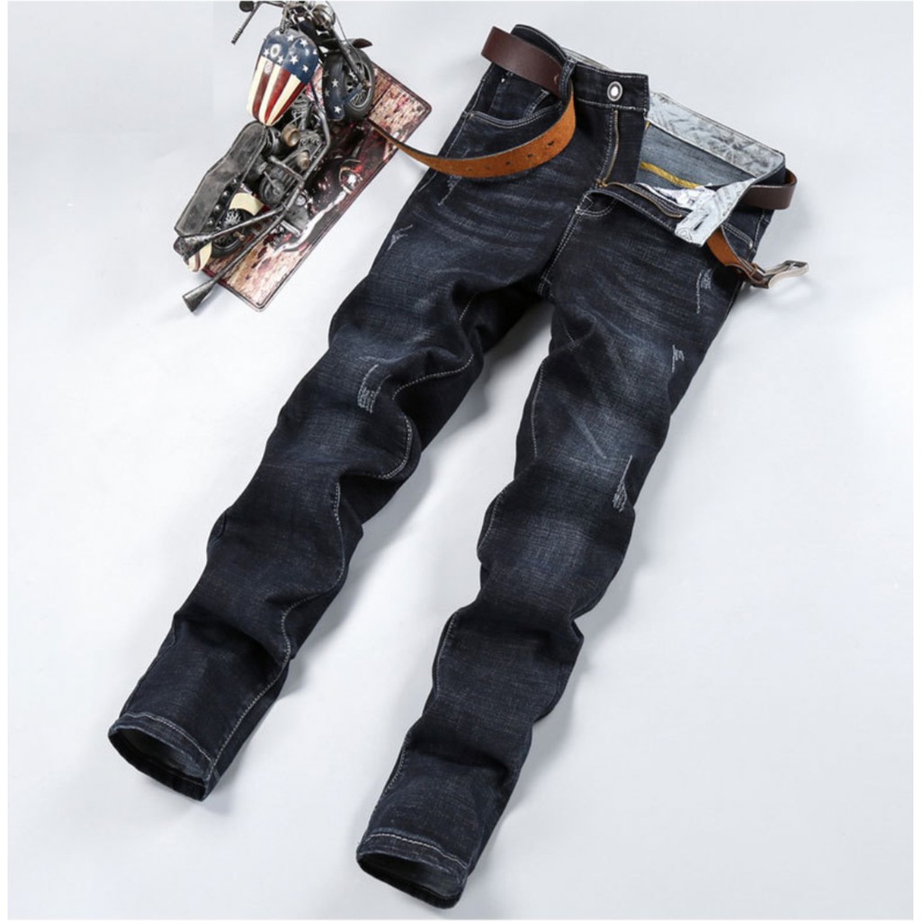 Quần Jeans nam co giãn ống suông phong cách doanh nhân | BigBuy360 - bigbuy360.vn