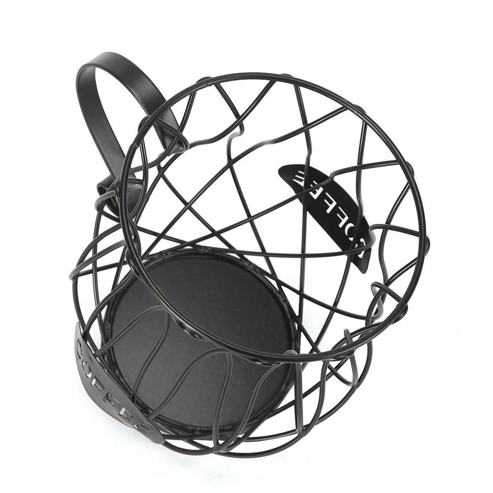 Giỏ đựng viên nang cà phê bằng sắt mạ điện độc đáo trang trí nhà ở văn phòng