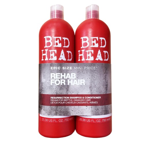 Dầu gội tigi đỏ Bed head cặp gội xả chính hãng  phục hồi tóc hư tổn 750ml