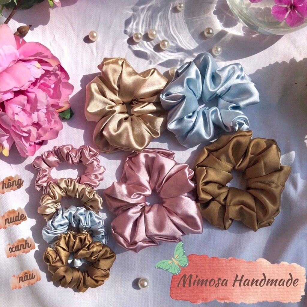 Scrunchies màu pastel siêu xinh