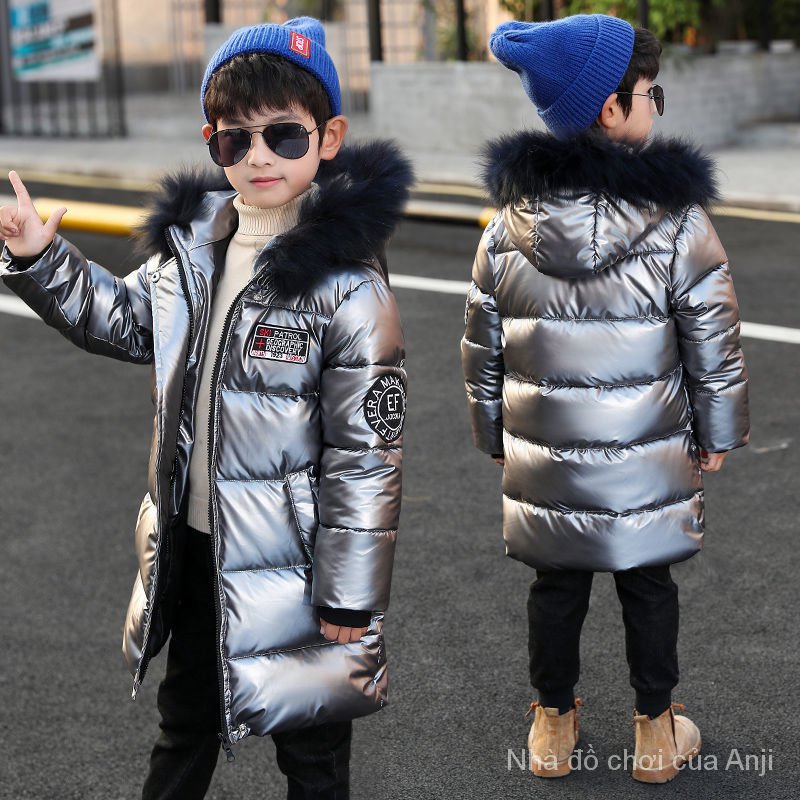 Korean Winter Boys Handsome Warm Large Cotton Fur Collar