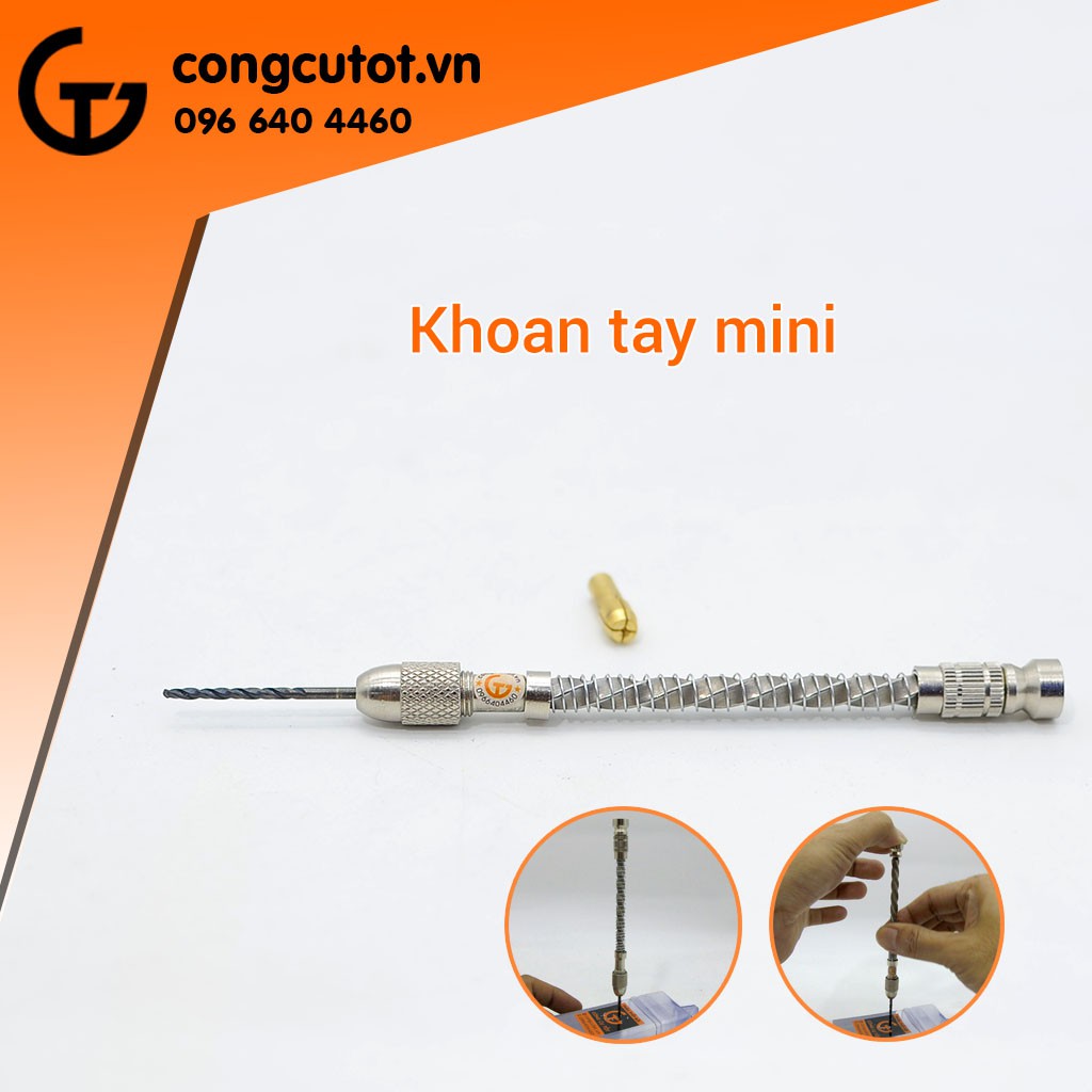 Máy khoan cầm tay tay mini bán tự động với đầu kẹp GT739