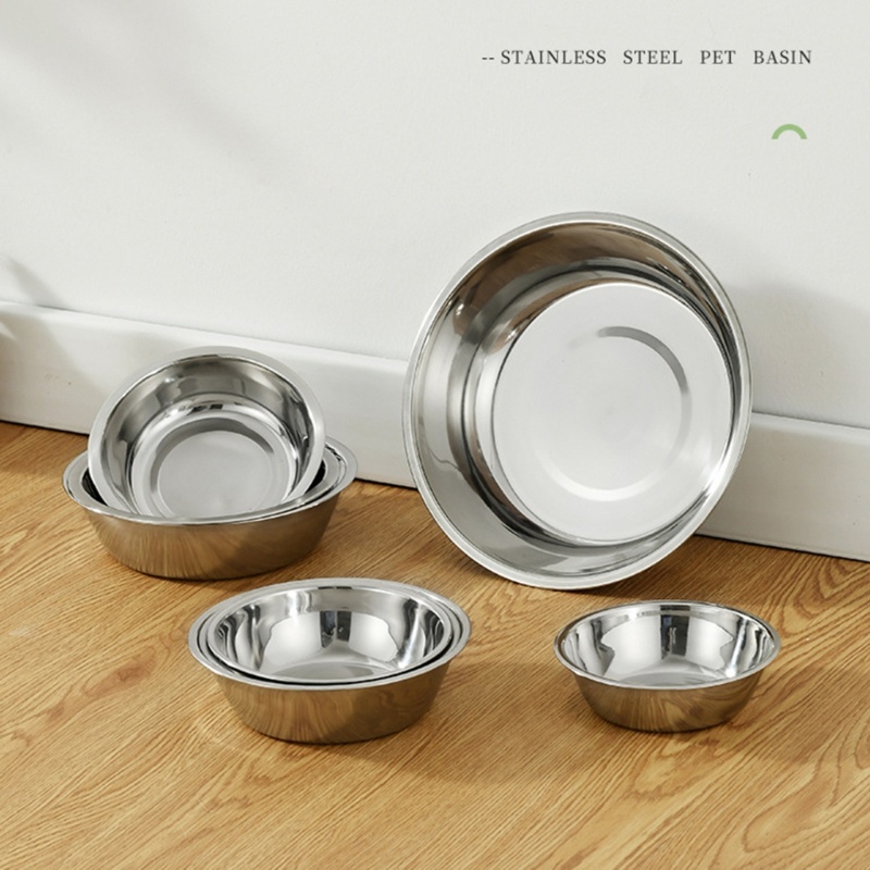Bát Đựng Thức Ăn / Nước Uống Bằng Thép Không Gỉ Thay Thế Cho Thú Cưng