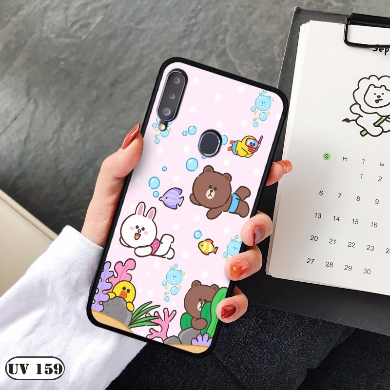 Ốp lưng nhám Samsung Galaxy A20s - in hình