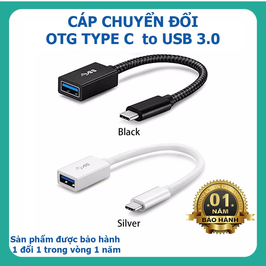 OTG type C, Đầu chuyển usb type c, Cáp chuyển OTG type C ra usb 3.0 tốc độ 5GBs
