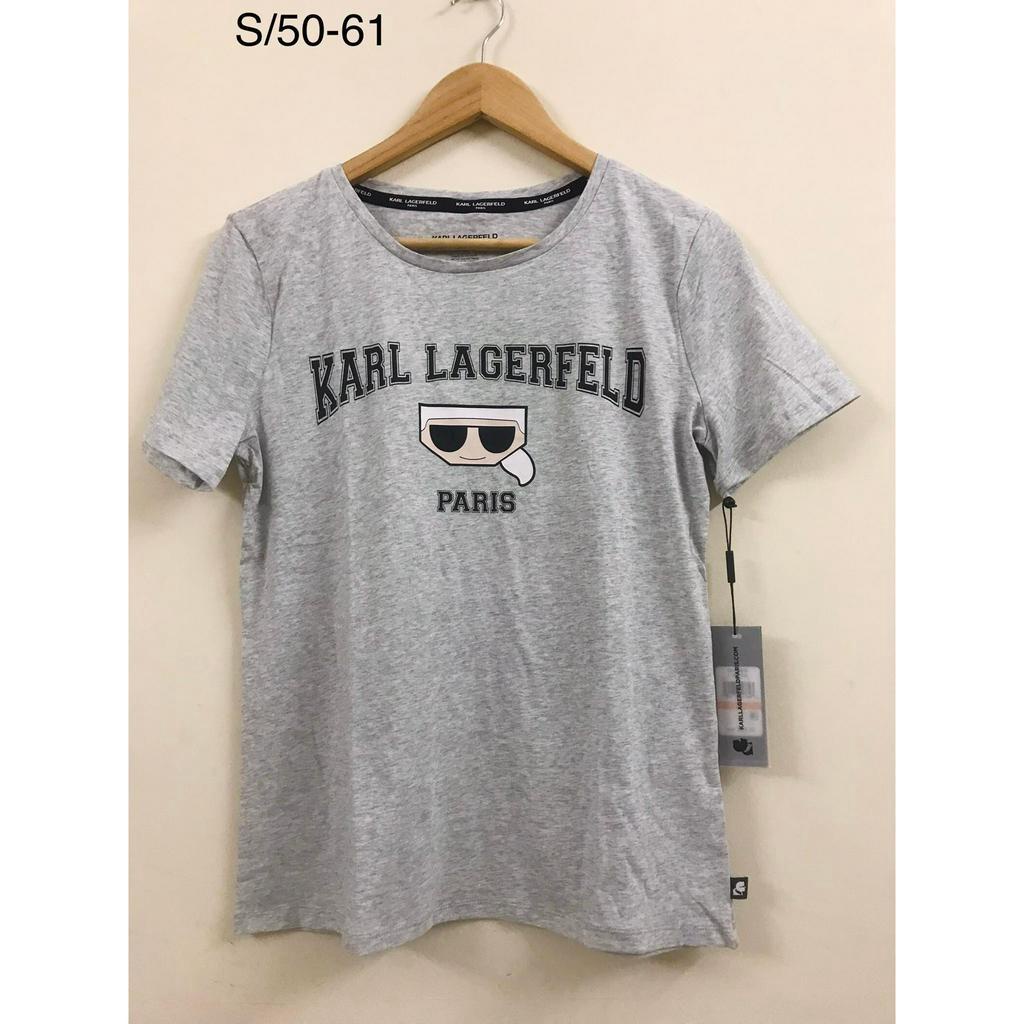 Áo thun xám nữ Karl Lagerfeld, Size S