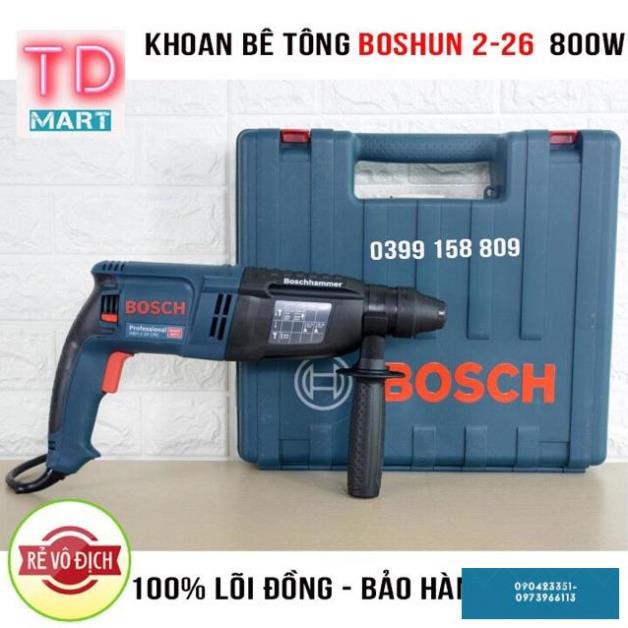 Máy khoan BOSH 2-26 DRE hộp lớn dùng để khoan bê tông , tường , gỗ , sắt