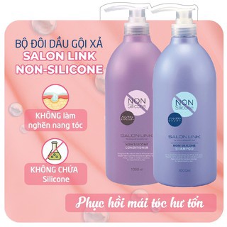 Dầu gội - xả nhật không chứa silicone salon link dùng cho tóc khô hư tổn, uốn, nhuộm