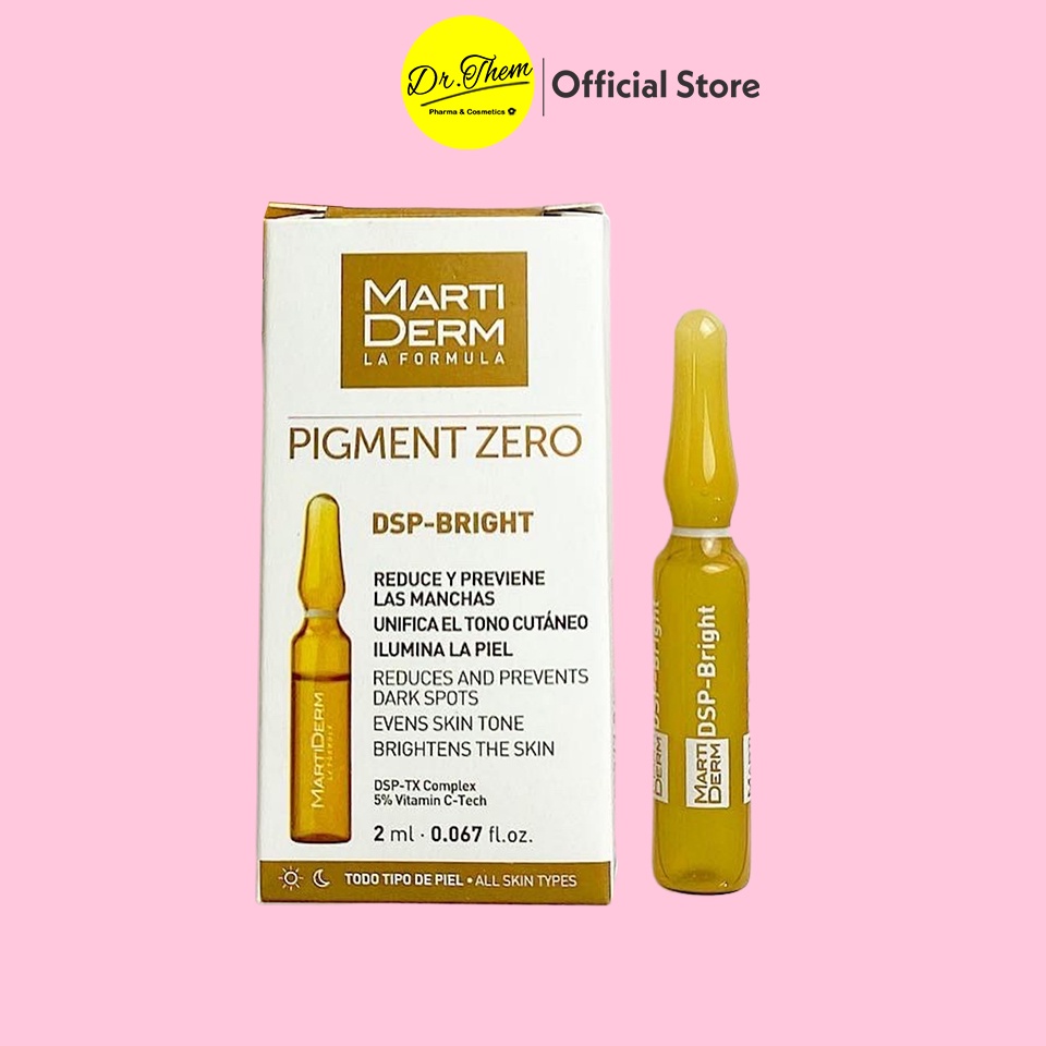 ✅[CHÍNH HÃNG] [Ống 2ml] MartiDerm Pigment Zero DSP Bright Tinh Chất Dưỡng Sáng Đều Màu Da, Giảm Đốm Sắc Tố - Ampoule