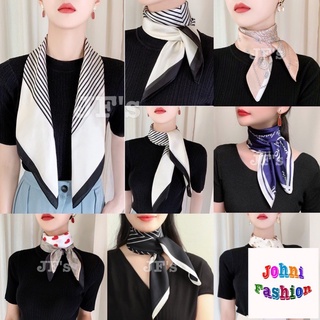 Johnifashion Khăn lụa vuông cao cấp 90x90cm, khăn quàng cổ thời trang cho nữ