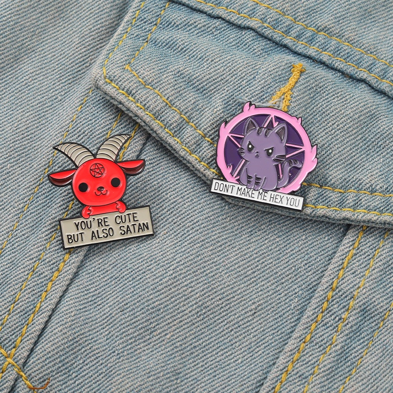 Ghim cài áo hình chú mèo dễ thương thích hợp cho nữ