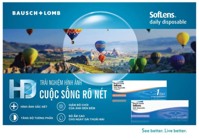 BAUSCH & LOMB SOFTLENS 3 THÁNG - MỸ ( OPTIMA )