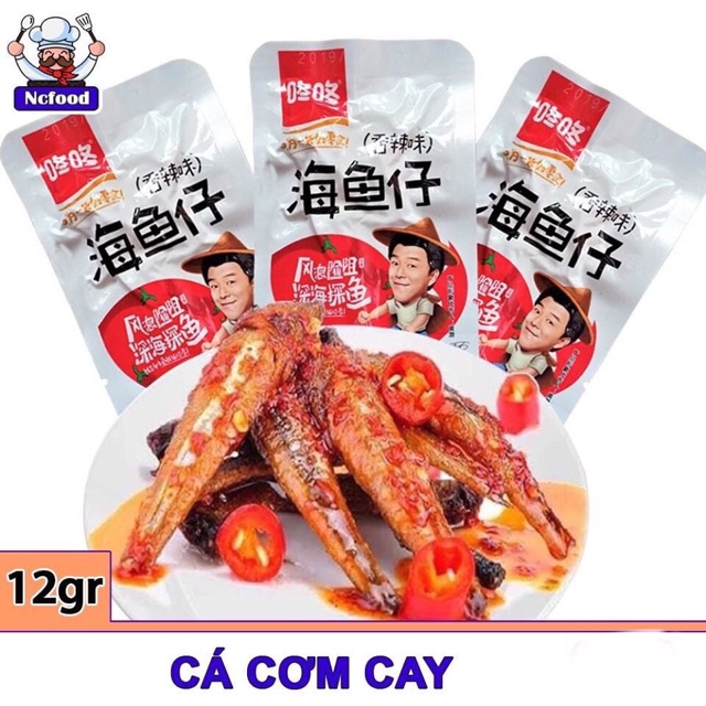 Sét 5 gói cá cơm cay  đặc sản Vân Nam Trung Quốc ngon số 1
