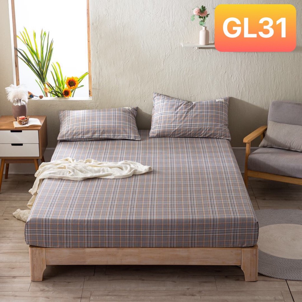 Ga giường Cotton TC ❤️FREESHIP ❤️(màu 30-39)ga gối cotton Tici đủ kích thước 1m4 1m6 1m8 2m | BigBuy360 - bigbuy360.vn