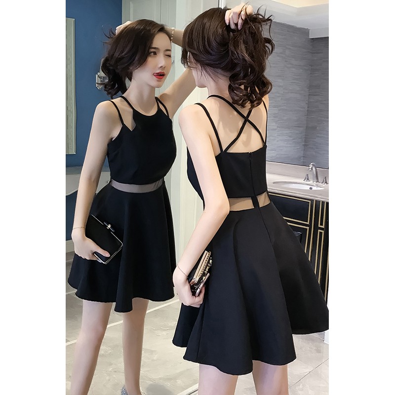 Đầm 2 dây quai chéo phong cánh Hàn Quốc( Hàng có sẵn ) | BigBuy360 - bigbuy360.vn