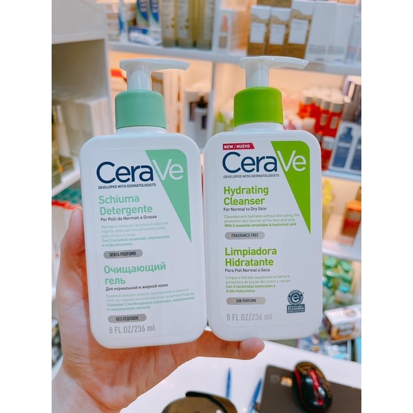 Sữa Rửa Mặt Cerave Foaming Fecial Cleanser 236ml bản Pháp | BigBuy360 - bigbuy360.vn