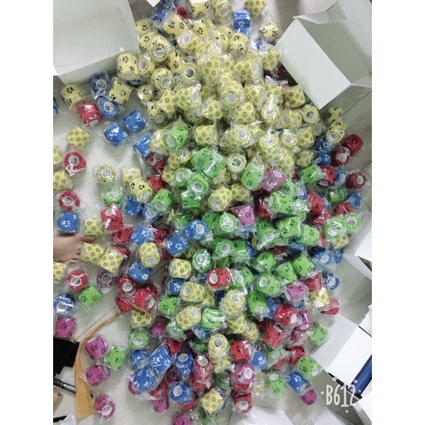 Băng quấn máy, Băng dính quấn cố định máy chống trơn, bọc giữ vệ sinh máy xăm loại đẹp có hình